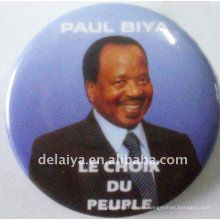 Celebrity portraits tin badge